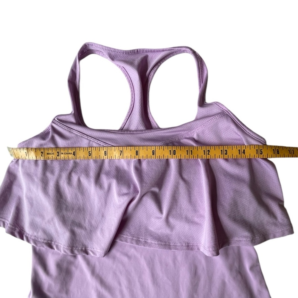 Fabletics Ashlyn Ruffle Tank, Lavender, Medium? - Picture 9 of 10
